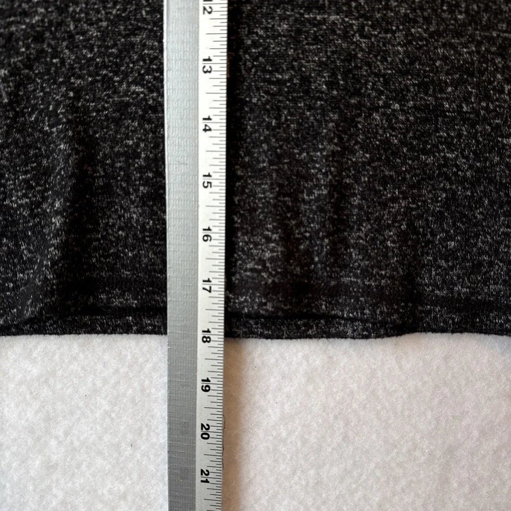 Stitch & Pine Sleep Henley Cropped Buttery Soft Black Top M Lounge‎ Sleepwear